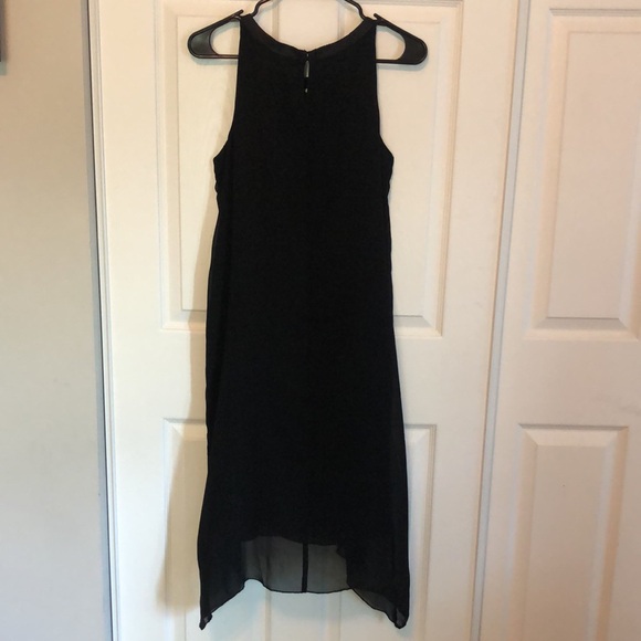 JOAN VASS Black Embroidered Scoopneck Sleeveless Black Midi Dress Women's Small - Picture 5 of 10